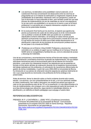 Implementing online resources in face-to-face university contexts. The students’ perspective