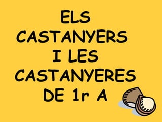 ELS
CASTANYERS
    I LES
CASTANYERES
   DE 1r A
 