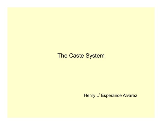 Spanish Caste System Chart