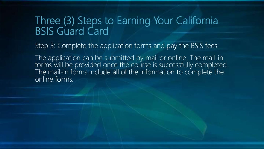 How to get a California Security Guard Card License