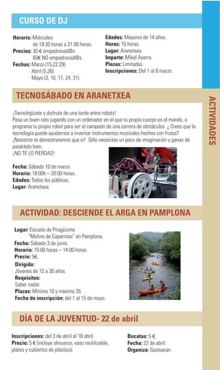 agenda primavera 2017