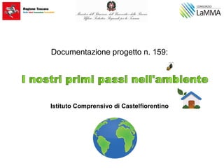Documentazione progetto n. 159:
Istituto Comprensivo di Castelfiorentino
 