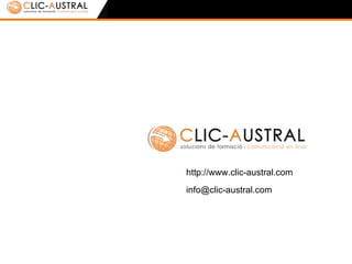 Nuestra experiencia   http://www.e-debat.cat   Debates virtuales dirigidos a gran público y a grupos de trabajo (de 50 a 5.000 participantes) Estrategia de comunicación participativa para empresas e instituciones Gestión del conocimiento  Debates estructurados en cadenas temáticas Tiempo limitado, dinamizadores/as expertos en el tema, entrenamiento de l@s dinamizadores/as Estrategia de alfabetización digital Software propio e-Debat Personalización para cada cliente Entorno tecnológico intuitivo, auto-registro 