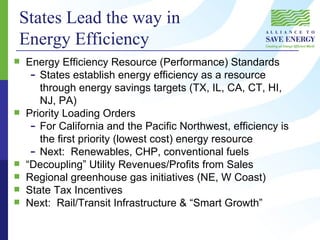 Overview of Energy Efficiency in the U.S. | PPT