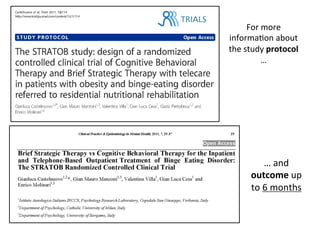  	
  
Directeurs	
  de	
  recherche	
  :	
  	
  
Teresa	
  GARCIA-­‐RIVERA	
  –	
  Wendel	
  RAY	
  –	
  Grégoire	
  VITRY	
  –	
  Yves	
  WINKIN	
  
In	
  partnership	
  with	
  
STC	
  Arezzo	
  	
  	
  
For	
  more	
  
informaGon	
  about	
  
the	
  study	
  protocol	
  
…	
  
…	
  and	
  
outcome	
  up	
  
to	
  6	
  months	
  
 