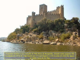 O Castelo localiza-se no Concelho de Vila Nova da Barquinha. Situado numa pequena ilha escarpada de 310 m de comprimento por 75 m de largura e a 18 m acima do nível das águas, no médio curso do rio Tejo. 