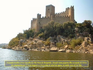 O Castelo localiza-se no Concelho de Vila Nova da Barquinha. Situado numa pequena ilha escarpada de 310 m de comprimento por 75 m de largura e a 18 m acima do nível das águas, no médio curso do rio Tejo. 