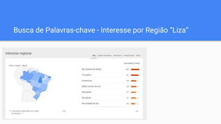 Busca de Palavras-chave - Interesse por Região “Liza”
 
