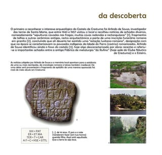 Castelo de crestuma a arqueologia em busca de história