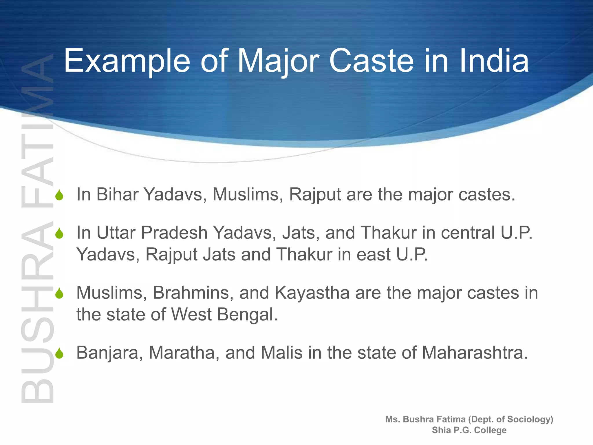 Caste & politics in india | PPTX