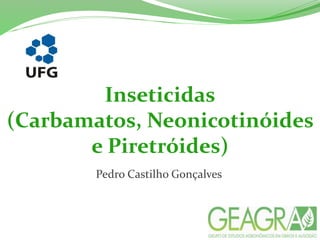Inseticidas
(Carbamatos, Neonicotinóides
e Piretróides)
Pedro Castilho Gonçalves
 