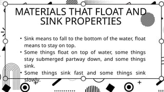 Exploring Density: Understanding Why Objects Float or Sink in Water | PPTX