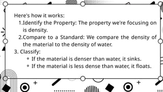 Exploring Density: Understanding Why Objects Float or Sink in Water | PPTX