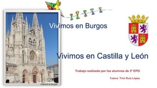 Trabajo realizado por los alumnos de 3º EPO
Tutora: Trini Ruiz López
Vivimos en Burgos
Vivimos en Castilla y León
Catedral de Burgos
 