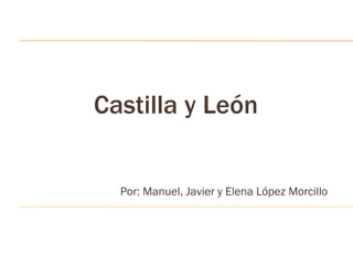 Castilla y León


  Por: Manuel, Javier y Elena López Morcillo
 