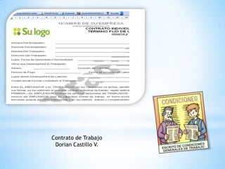 Contrato de Trabajo
Dorian Castillo V.
 