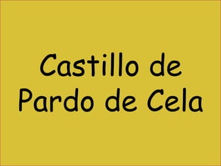 Castillo dePardo de Cela 