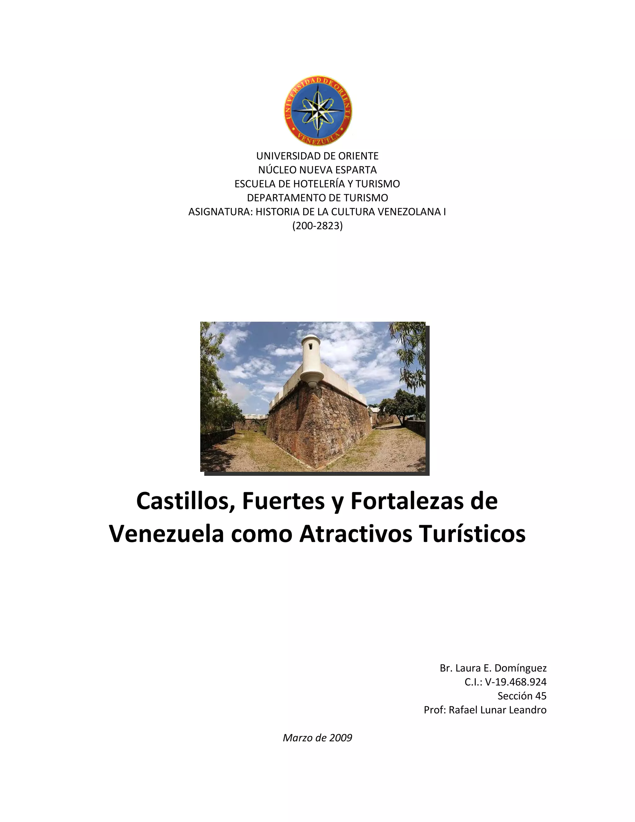 Castillos, fuertes y fortalezas de Venezuela | PDF
