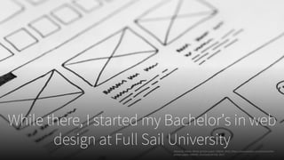 While there, I started my Bachelor’s in web
design at Full Sail UniversityHanacek, Viktor. White-printer-paper-196645. 2016, https://www.pexels.com/photo/white-
printer-paper-196645/. Accessed 24 Feb. 2017.
 