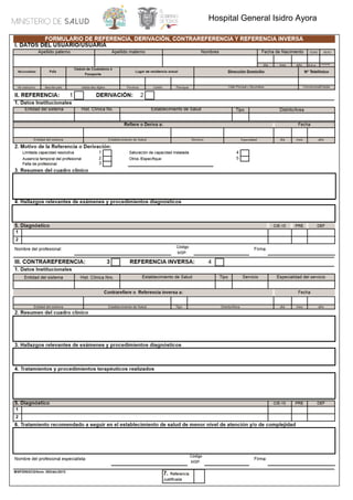 Hospital General Isidro Ayora
2
ECUATORIANA ECUADOR LOJA LOJA SUCRE
✔
MSP HOSPITAL GENERAL ISIDRO AYORA HG 11D01
✔
✔