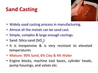Types of Metal Casting Process and it's Types | PDF