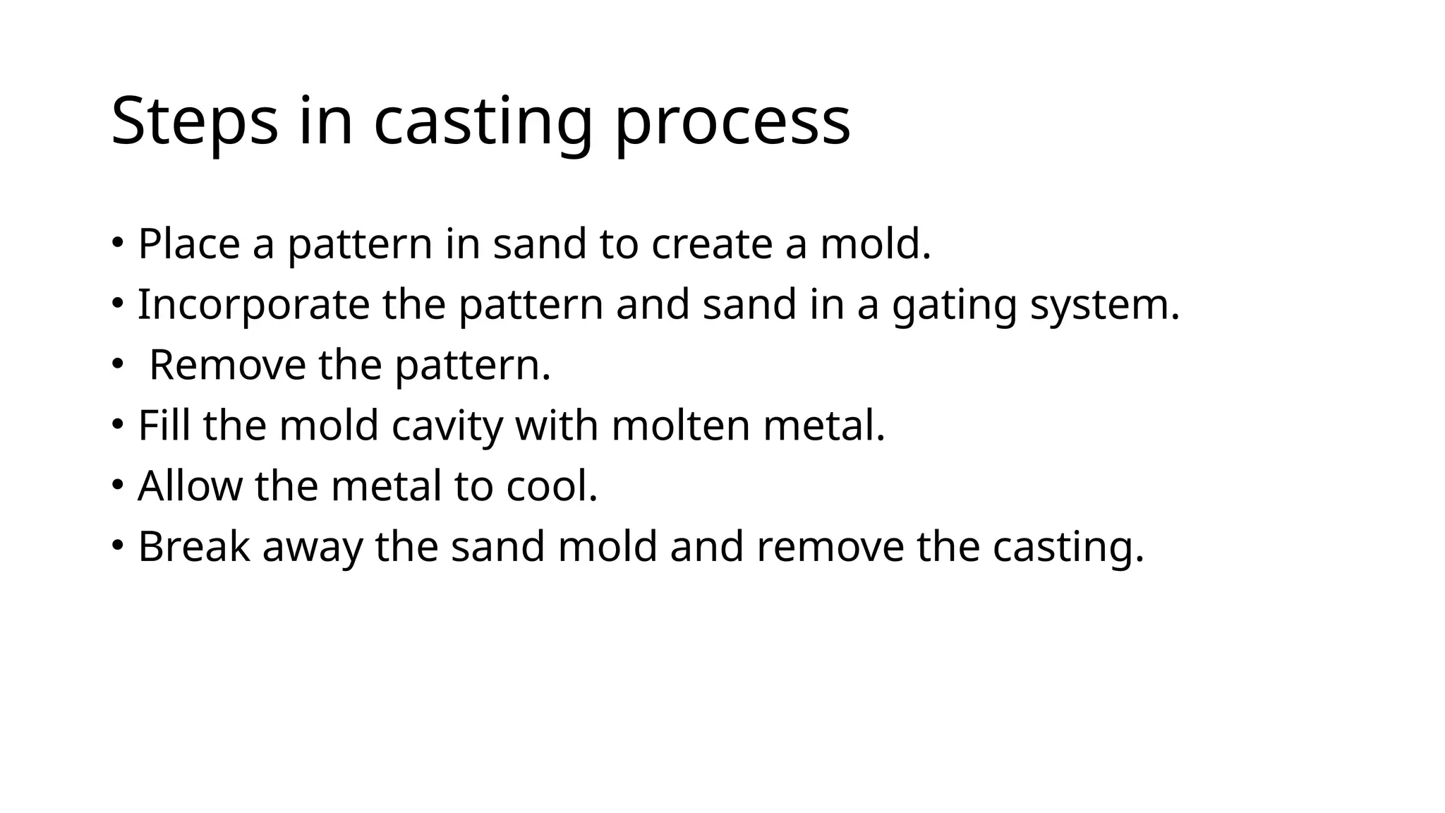 Casting Process definitions and how it is works | PPTX