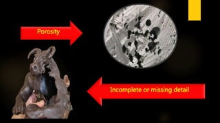 Porosity
Incomplete or missing detail
 