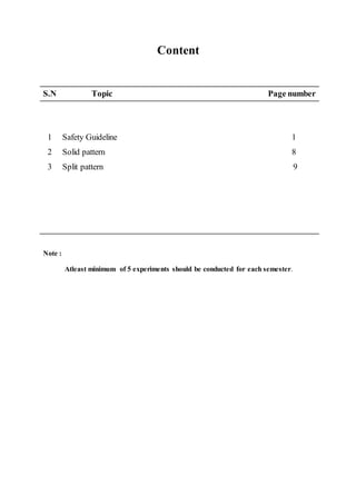 Casting lab manual | DOCX
