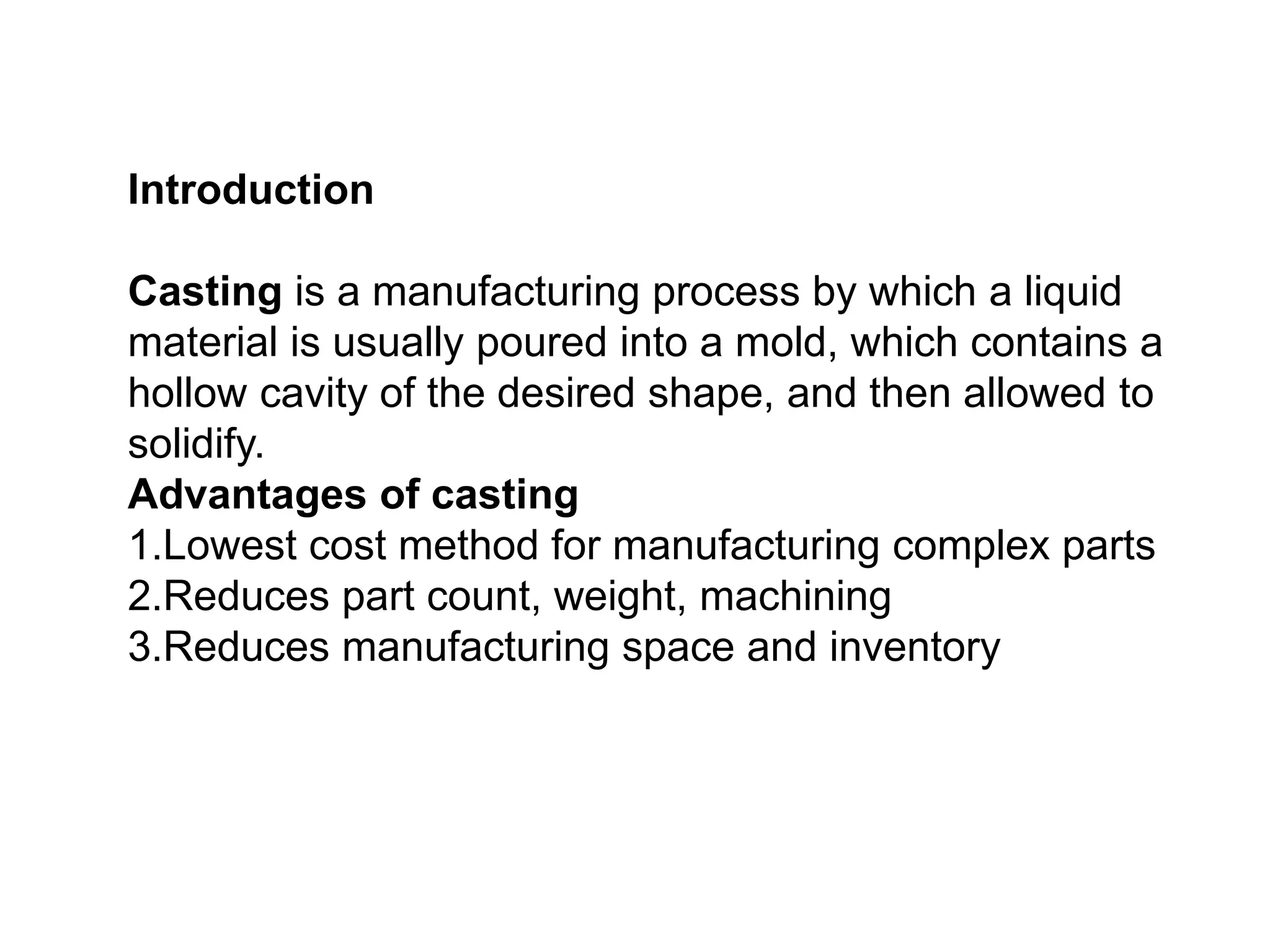 Casting of metals and alloys | PPT
