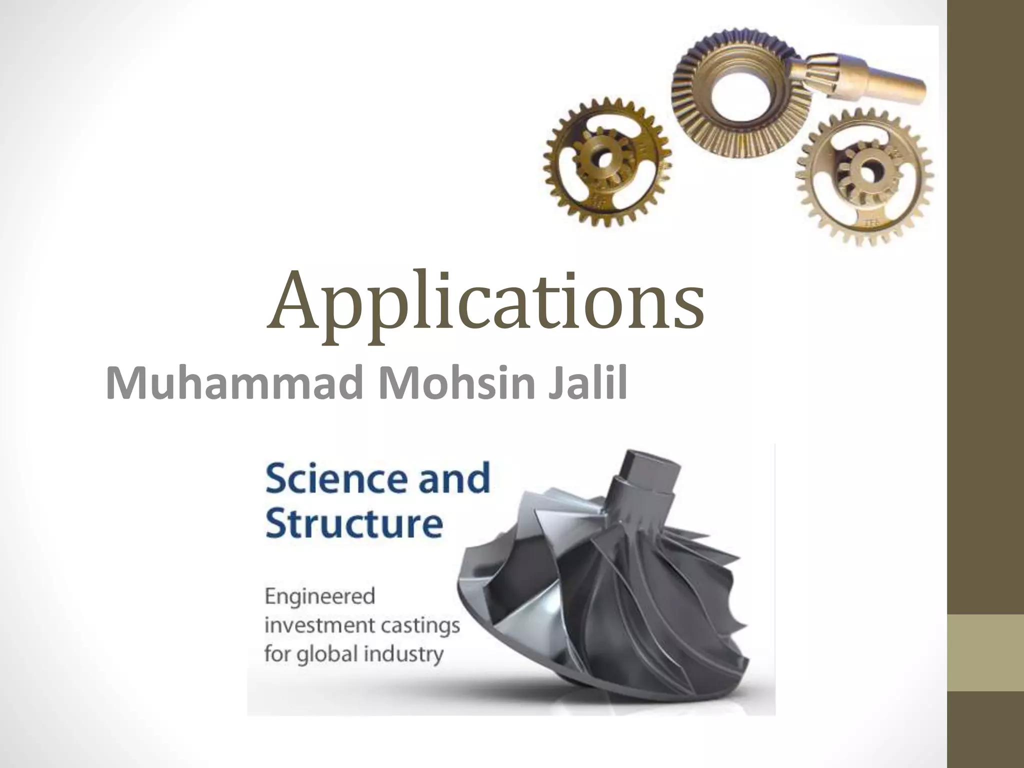 Applications 
Muhammad Mohsin Jalil 
 
