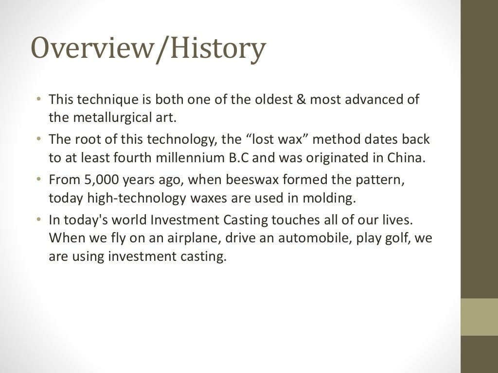 Investment Casting ppt