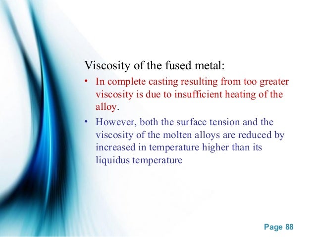  Casting procedure defects