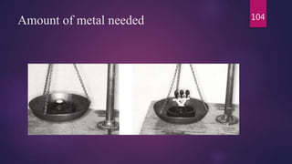 Amount of metal needed 104
 