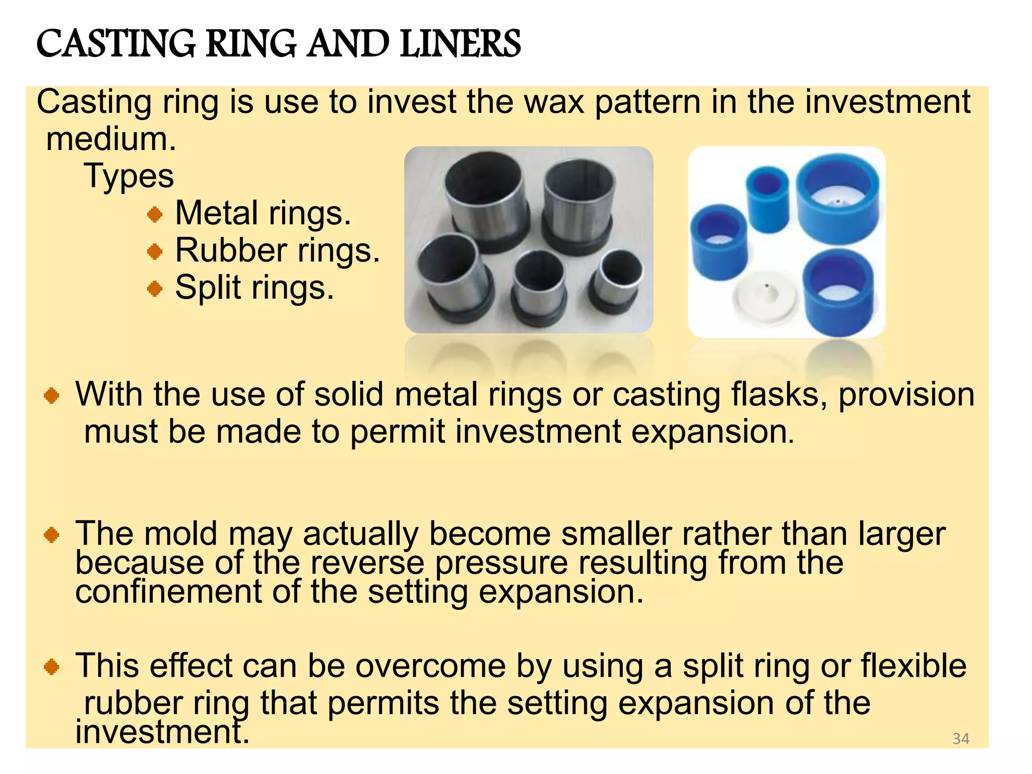 Cast Rings Methods Casting Procedures and Defects | PPTX