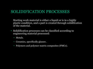 Solidifying Process Casting process | PPTX