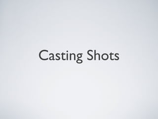 Casting Shots

 