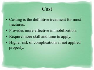 Casting and splinting | PPT