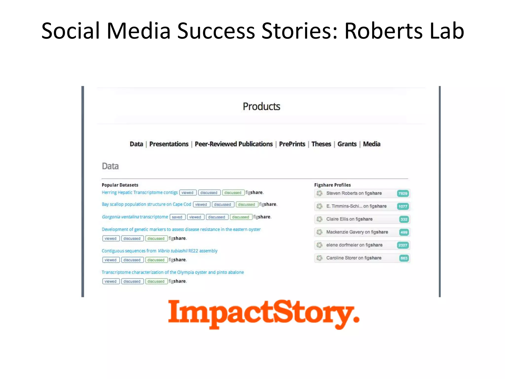 Social Media Success Stories: Roberts Lab
 