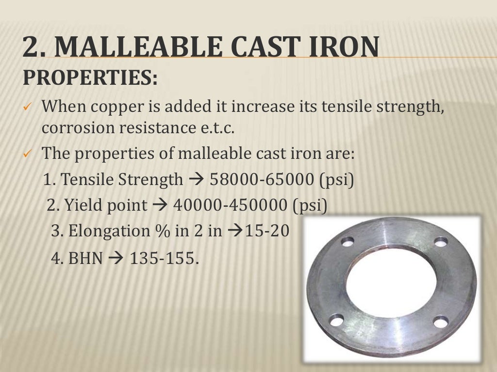 Cast iron its types , properties and its applications....