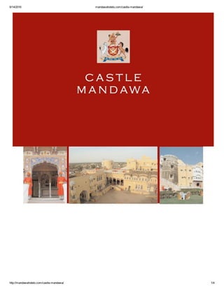6/14/2016 mandawahotels.com/castle­mandawa/
http://mandawahotels.com/castle­mandawa/ 1/4
 