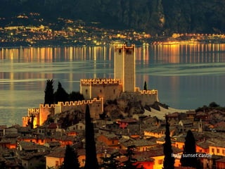 Italy sunset castle
 