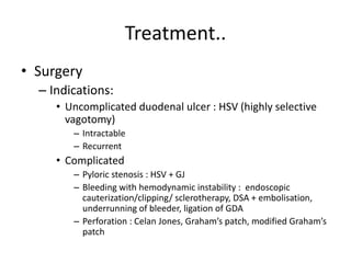 Graham's Patch Ca stomach & duodenal ulcer | PPTX