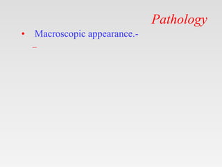 Pathology
• Macroscopic appearance.-
–
 