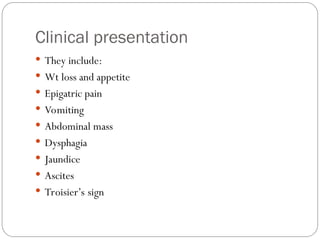 Toisier Sign ca stomach masters.ppt educational purpose | PPT