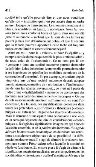 Castoriadis - les-carrefours-du-labyrinthe-1978