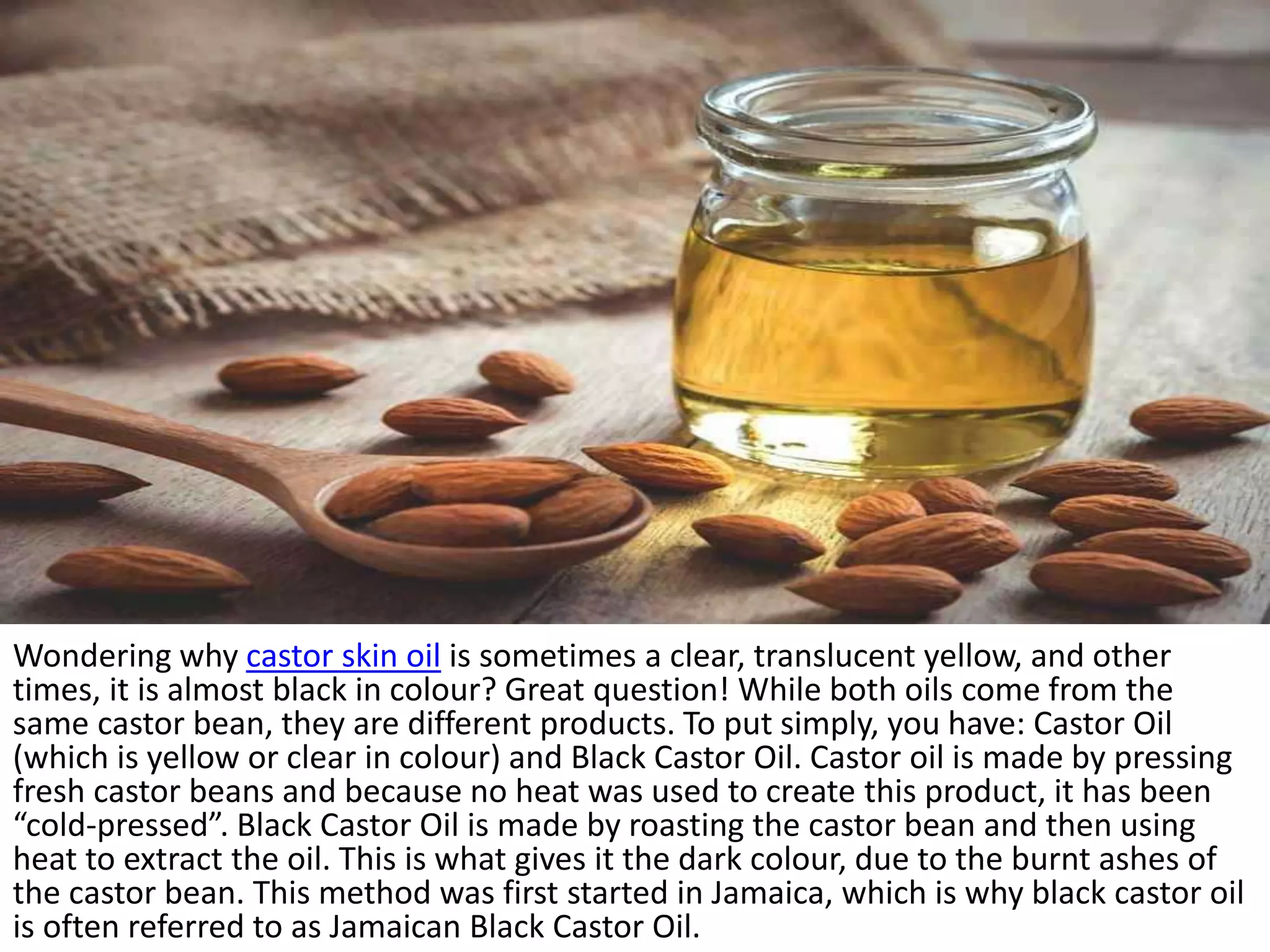 Wh Castor Castor oil importance | PPTX