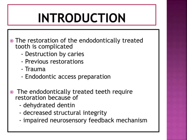 Cast post - Restoration of endodontically treated teeth | PPTX | Dental ...
