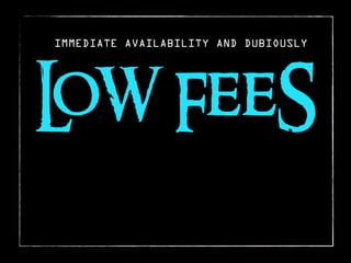 IMMEDIATE AVAILABILITY AND DUBIOUSLY




L FeeS
oW
 