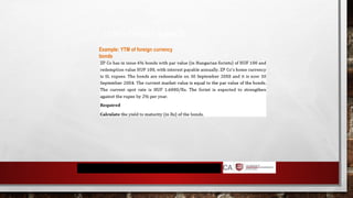 LONG-TERM FINANCE
Example: YTM of foreign currency
bonds
 