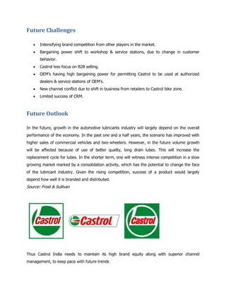 Castrol sales & distribution mgmt